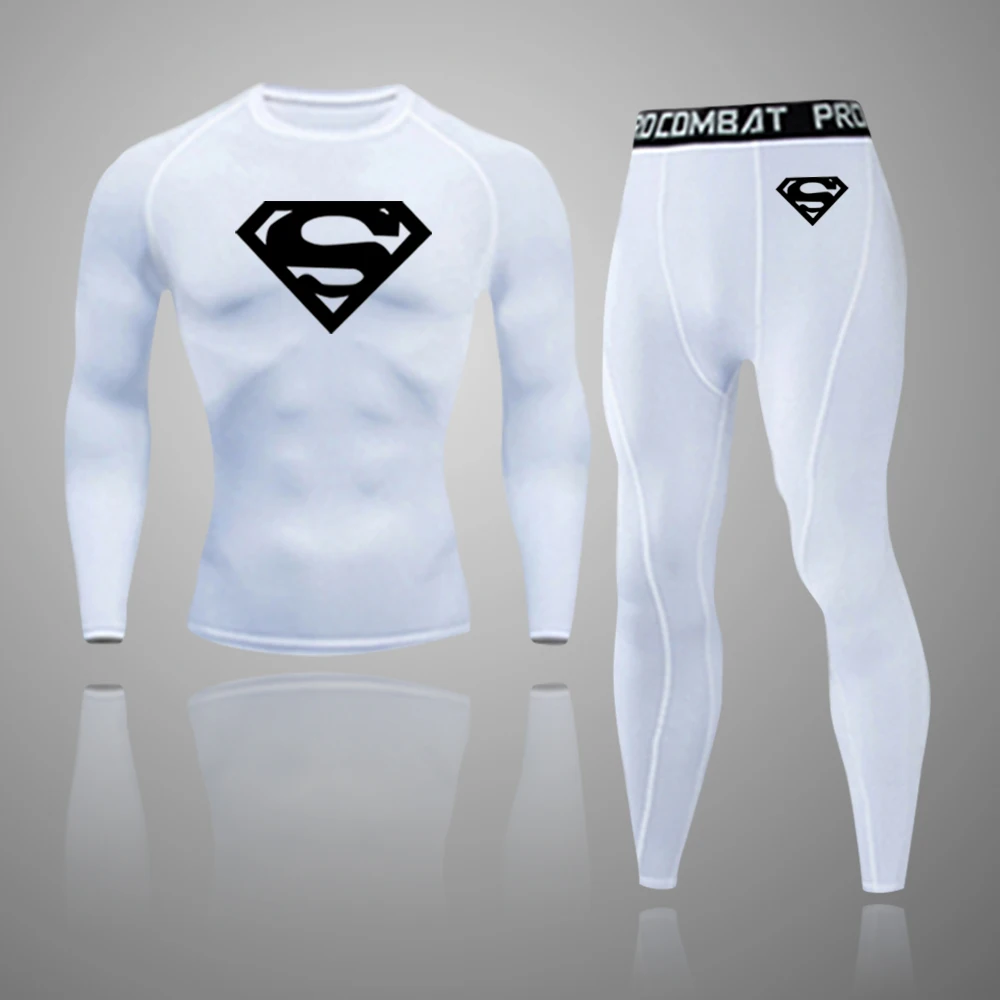 2 шт./компл. Для Мужчин's быстросохнущие с длинным рукавом сжатия Спортивная