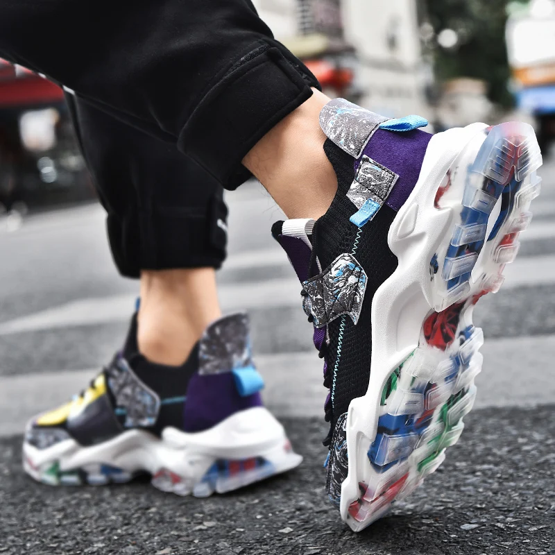 

Casual Sports Shoes Men's Spring Sneakers Casual Sport Shoes Men Fashion Streetwear Mens Running Mesh Hightop Sneackers Man