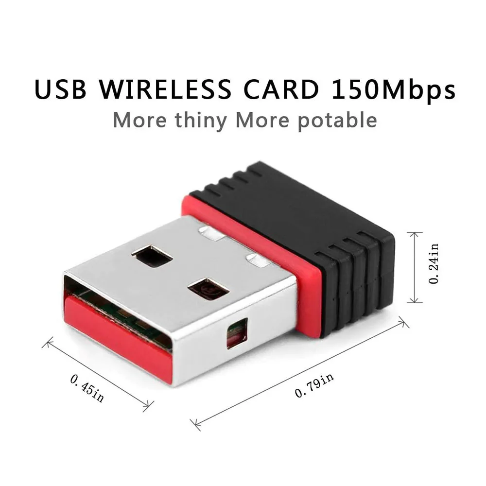 Беспроводной мини USB Wifi адаптер 802.11N 150 Мбит/с USB2.0 приемник сетевая карта для