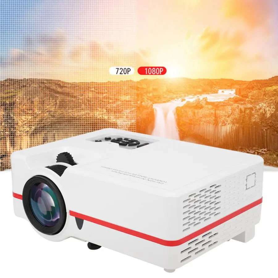 Звуковая система домашнего кинотеатра VS313 Mini Micro СВЕТОДИОДНЫЙ HD 1080P видео