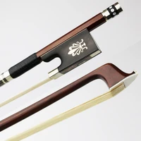 free shipping 44 size pernambuco violin bow fast response good elasticity natural mongolia horsehair violin parts accessorie