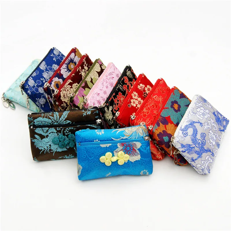 Оптовая продажа 10 шт. шелковая пряжка с двойной молнией в китайском стиле |