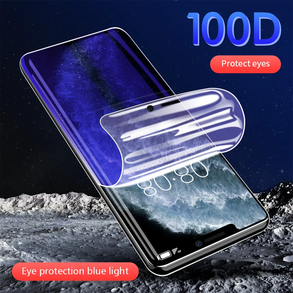 Гидрогелевая пленка 100D с защитой от синего света для iPhone 11 Pro Max Защита экрана X XR XS