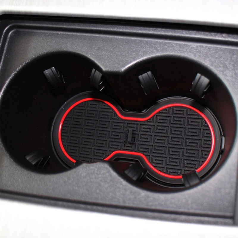 19 шт двери автомобиля канавка коврики Нескользящие резиновые ворота Слот Кубок