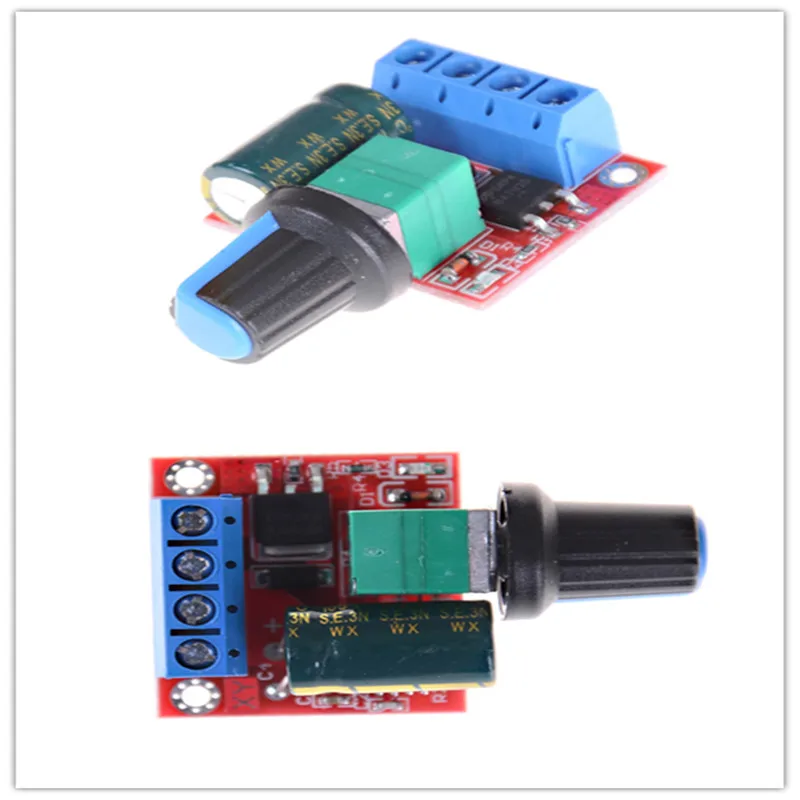 

Mini DC Speed Controller Speed Control Switch LED Dimmer DC 4.5V-35V