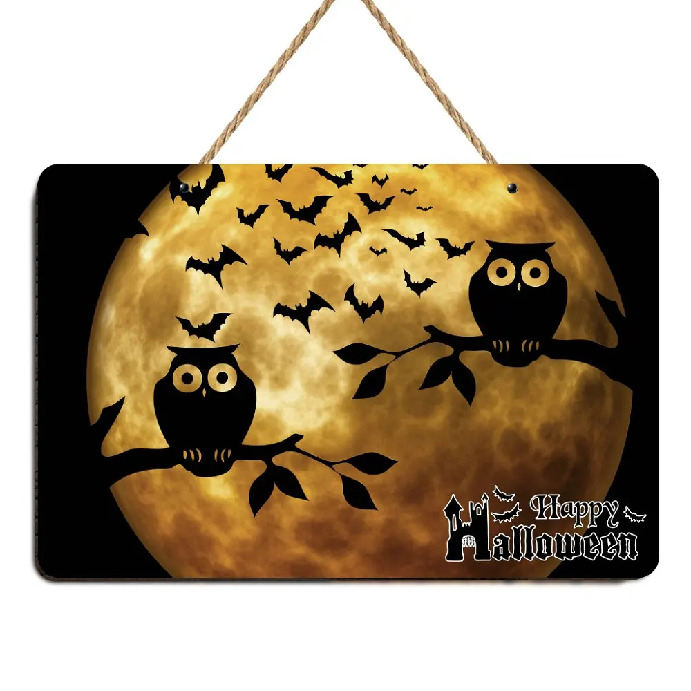 Деревянная тарелка в виде тыквы на Хэллоуин винтажное украшение для дома