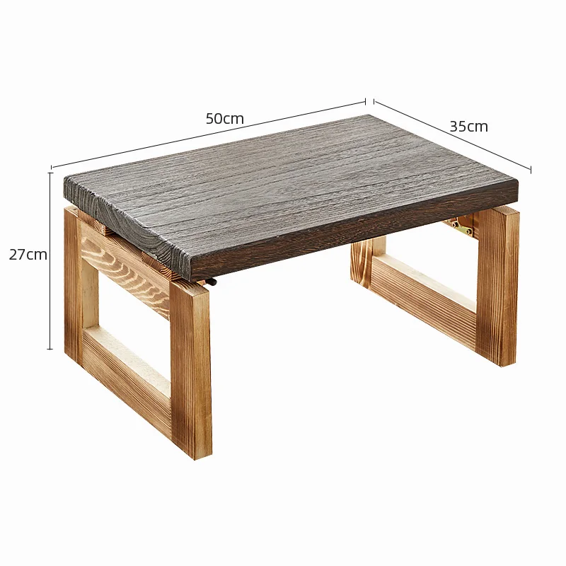 Маленький столик с татами из массива дерева низкий домашний чайный складной для