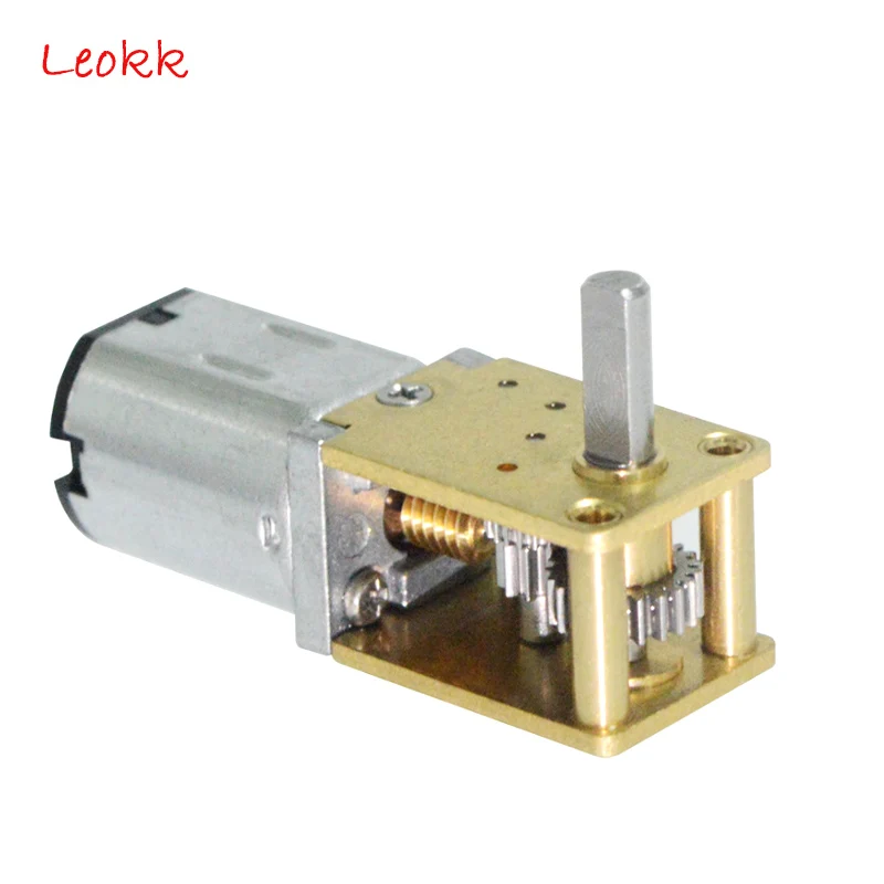 Редукционный двигатель N20 высокий крутящий момент постоянного тока 12 В червячный