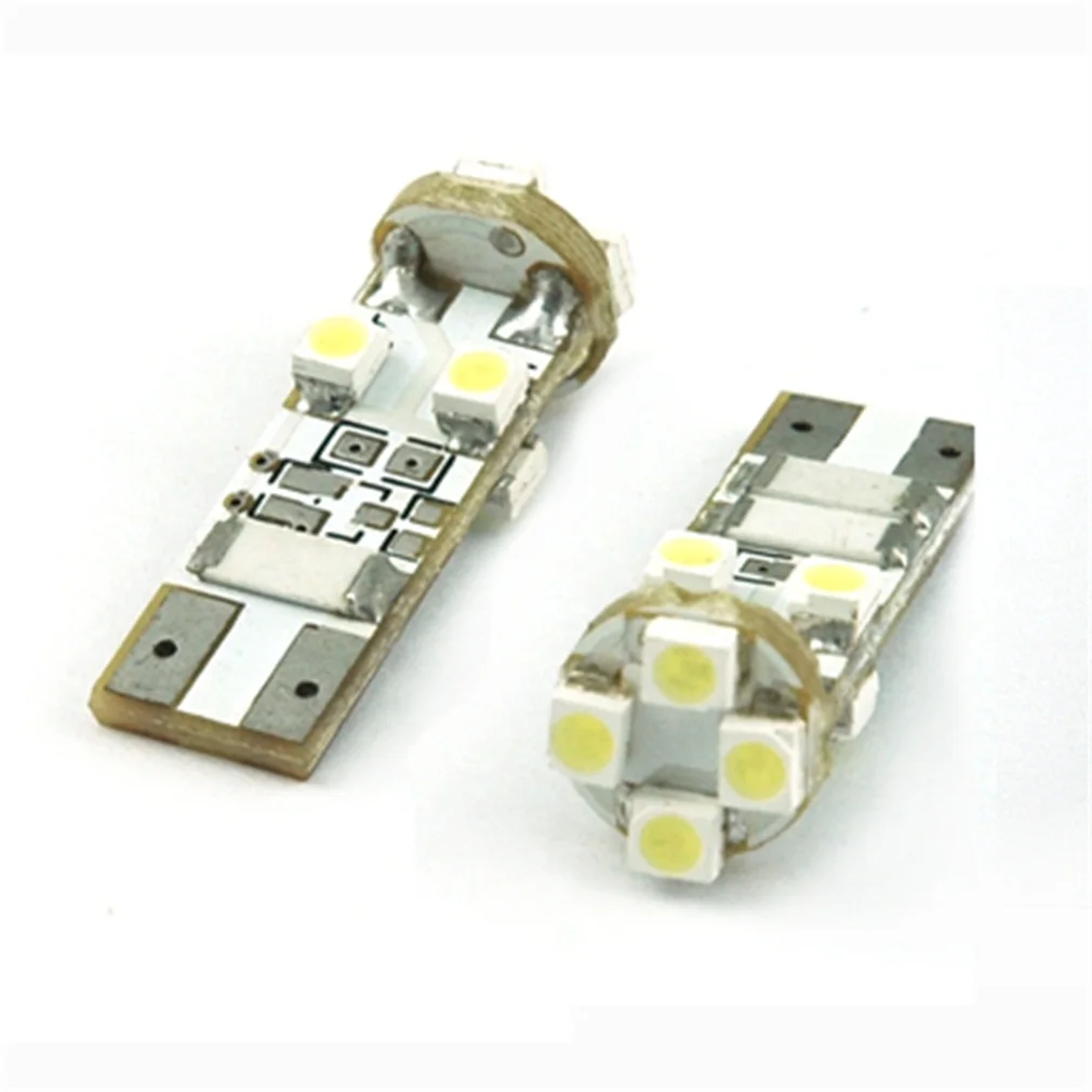 

2PCS Xenon White 360-degree shine Error Free 8-SMD/9-SMD T10 LED Bulbs