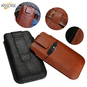 KISSCASE Waist Leather Belt Phone Case For iPhone 11 12 13 Pro Max Fashion Card Slot Bag For Samsung in India
