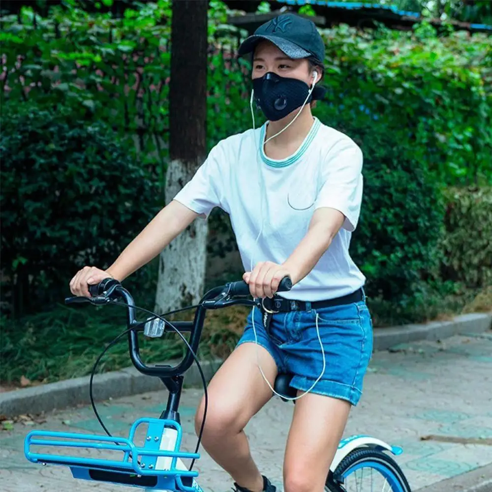 1 шт. сплошной цвет Респиратор маска против пыли активированный уголь фильтрации