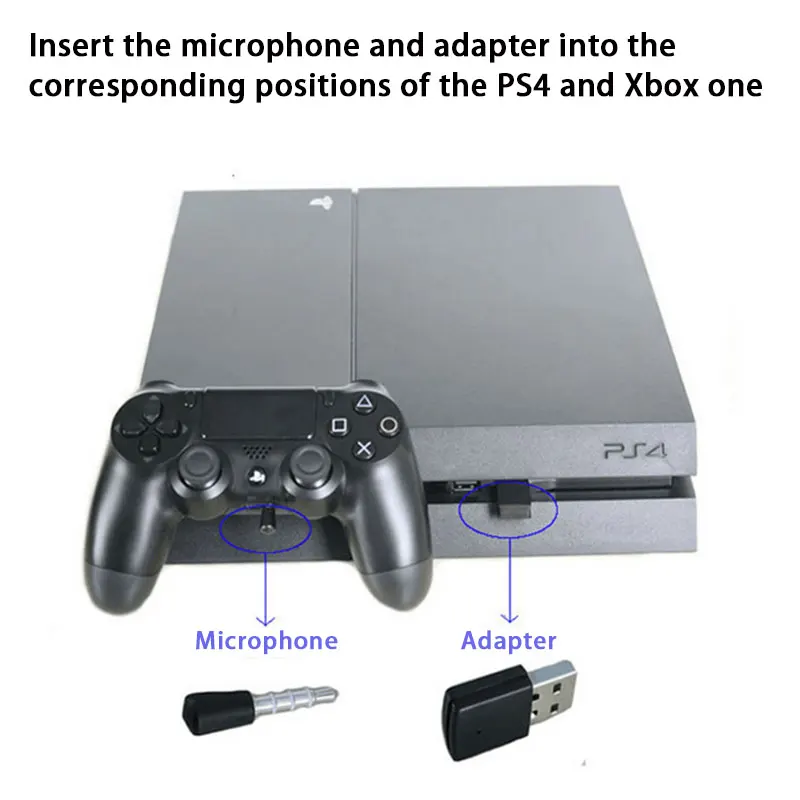 Bluetooth 4 0 USB адаптер для PS4 хост контроллер беспроводной микрофон ключ 3 5 мм aux Джек