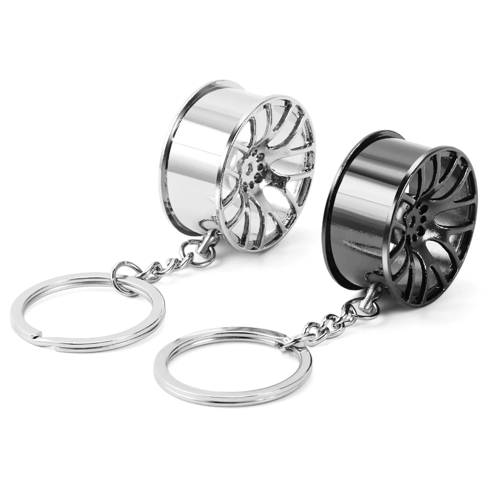 Drift Car Alloy Wheel Hubs keyring chain with Te37 design Rim Tuning Keychain for HSP94122 94123 CS D4 TT02 RC Fans | Автомобили и