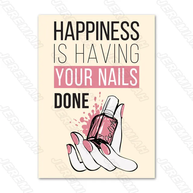 

Canvas Poster Pop Art Nail Polish Nordic Style Waterproof Ink Print High-Definition Art Painting Modern Bedroom Wall Stickers