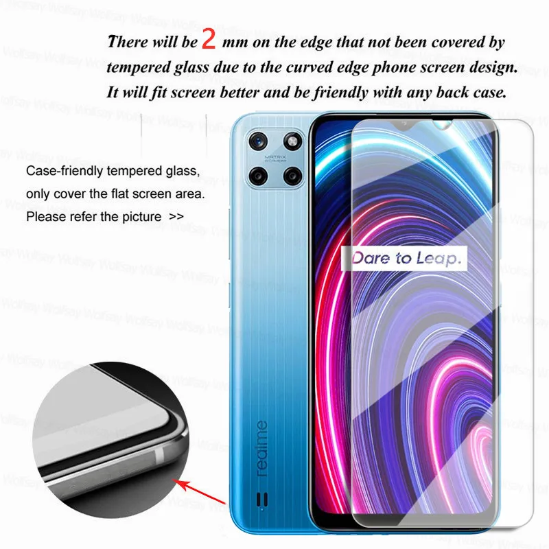 9H Protector de pantalla para Realme C25Y de vidrio para Realme C25Y C25S C25 C21 C20 C17 C15 C11 templado Protector de vidrio 9H de cine de la lente-1