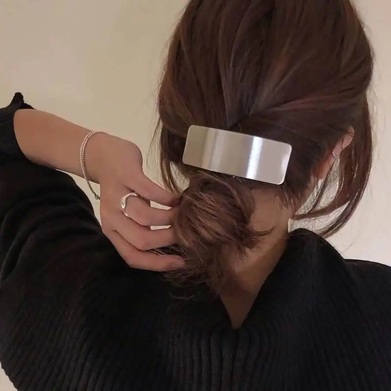 

Statement Fashion Hair Accessories Etrendy New Metallic Geometric Hair Jewelry Hairclip