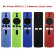 Covers for Xiaomi Mi TV Box s Bluetooth-compatible Wifi Smart Remote Control Case Silicone Shockproof Protective Skin-Friendly