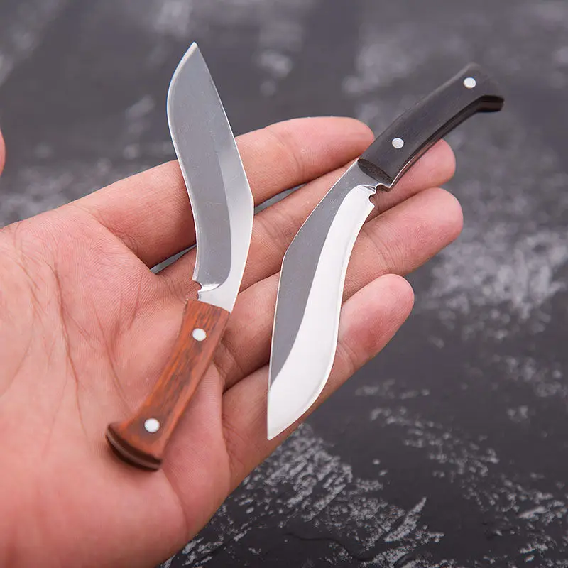 Mini Mini Nhỏ Dao Rựa Trái Cây Cao Cấp Độ Cứng Ngoài Trời Dao Trái Cây Chia Thể Hiện Dao