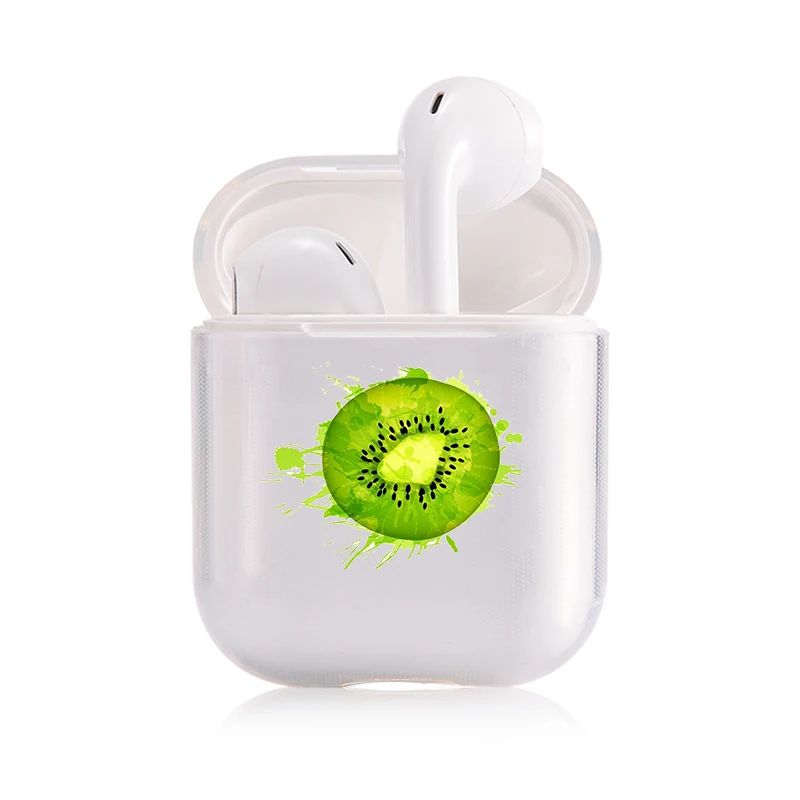 I200702 Мягкий милый чехол для наушников apple airpods, роскошные летние фрукты, ананас Airpods чехол в Bluetooth наушники аксессуары - Цвет: I200702