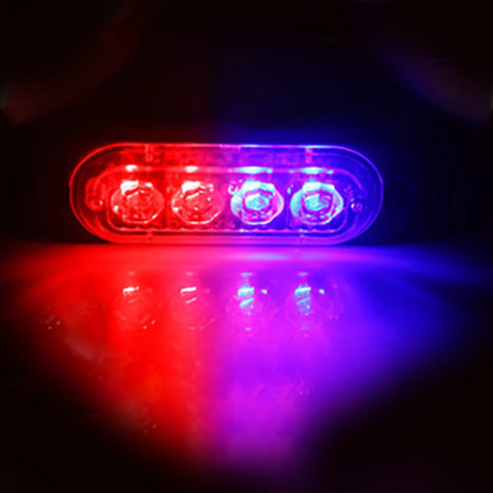 Ультра тонкий 4 автомобильные светодиоды с чипом светодиодный мерцающий