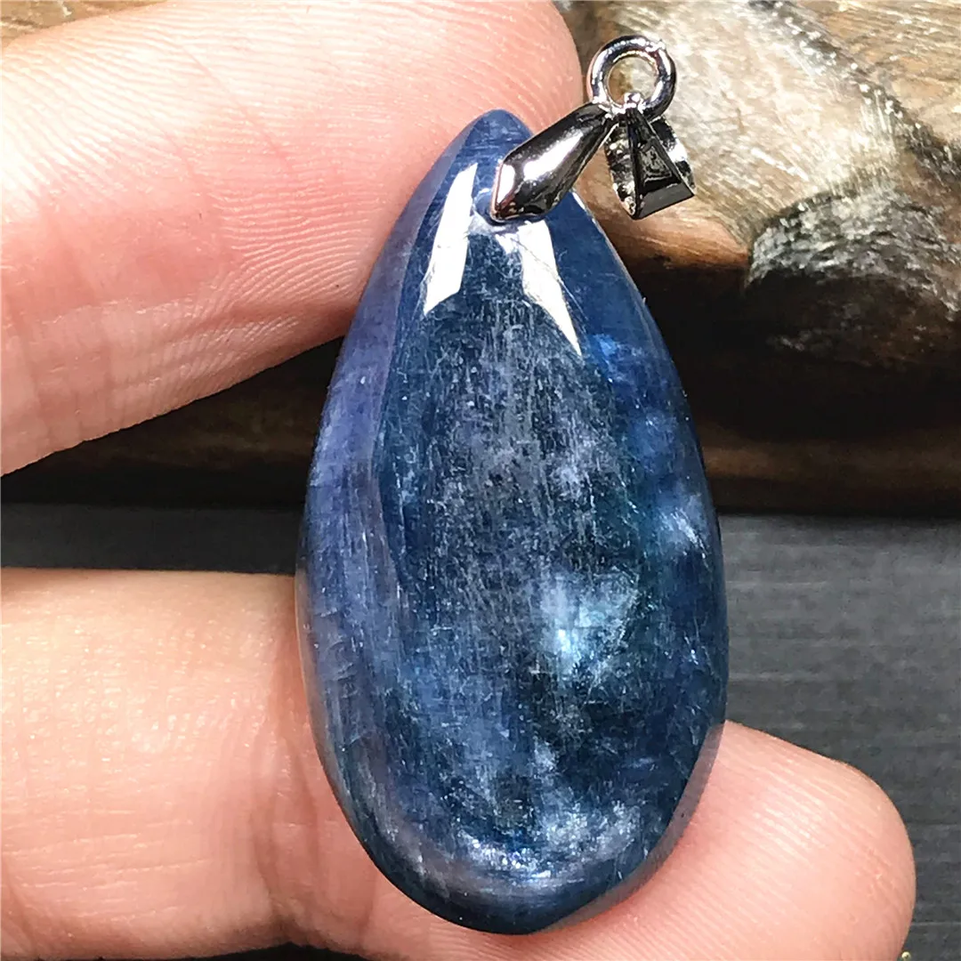 Ожерелье из натурального синего кианита подвеска ювелирные изделия для женщин