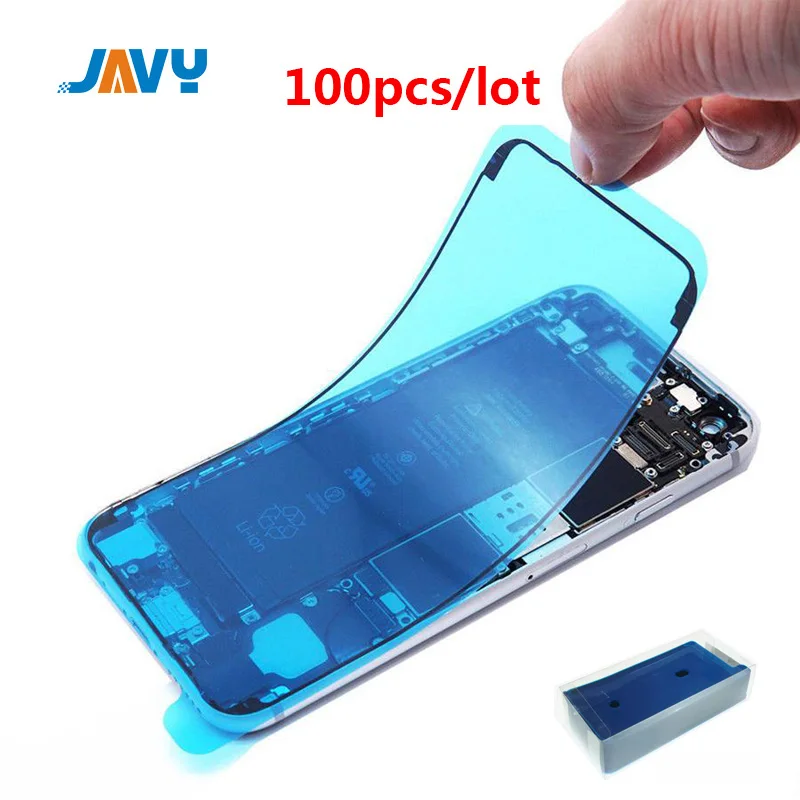 JAVY 100 шт. Водонепроницаемый клей для iPhone 7 6S Plus 3 м ЖК дисплей Стикеры 8 XR X XS 11 Pro Max