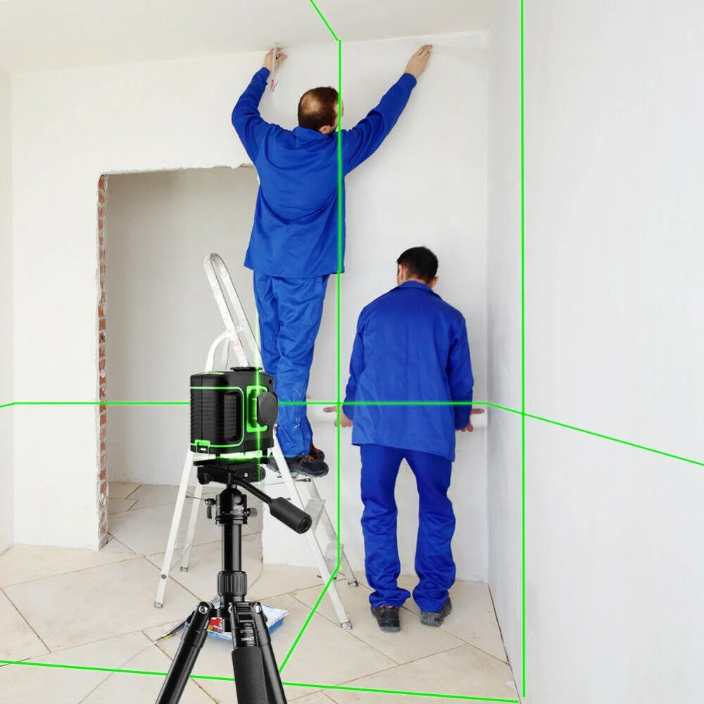 Китай дешевый 360 градусов перекрестный вращающийся зеленый луч 12 линий 3D