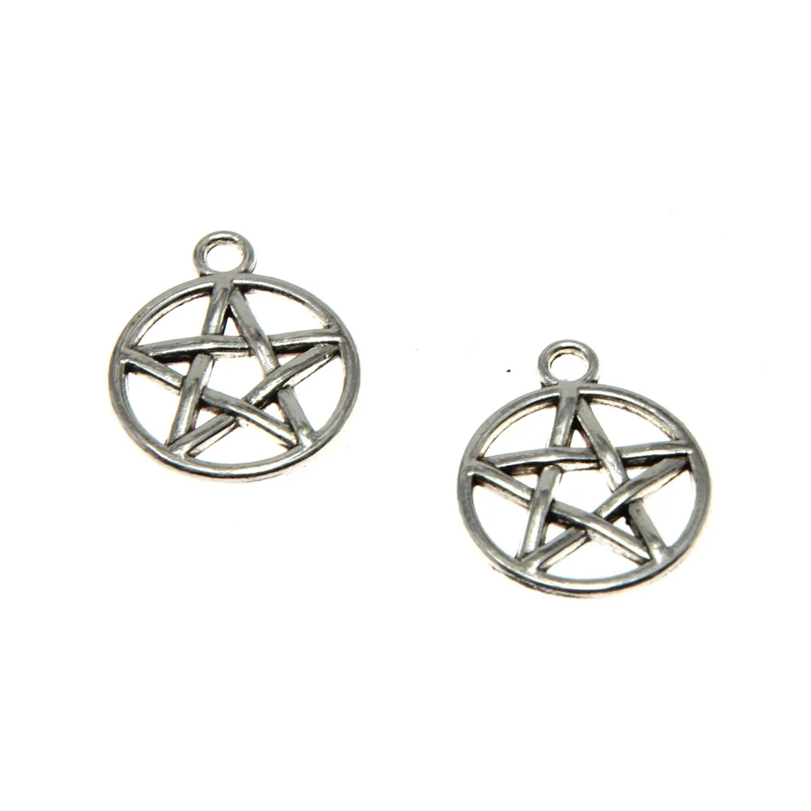 Подвески в виде пентаграммы 25 шт./лот антикварные тибетские серебряные подвески