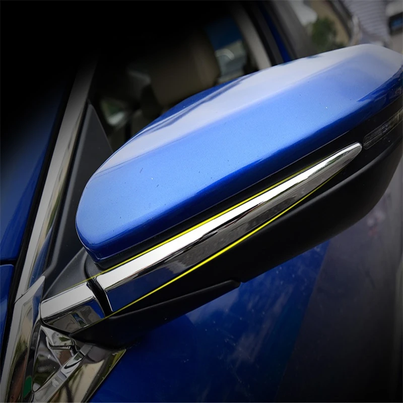 

WELKINRY car auto cover For Honda Civic 2016 2017 2018 2019 generation 10 ABS chrome side wing fender rearview door mirror trim