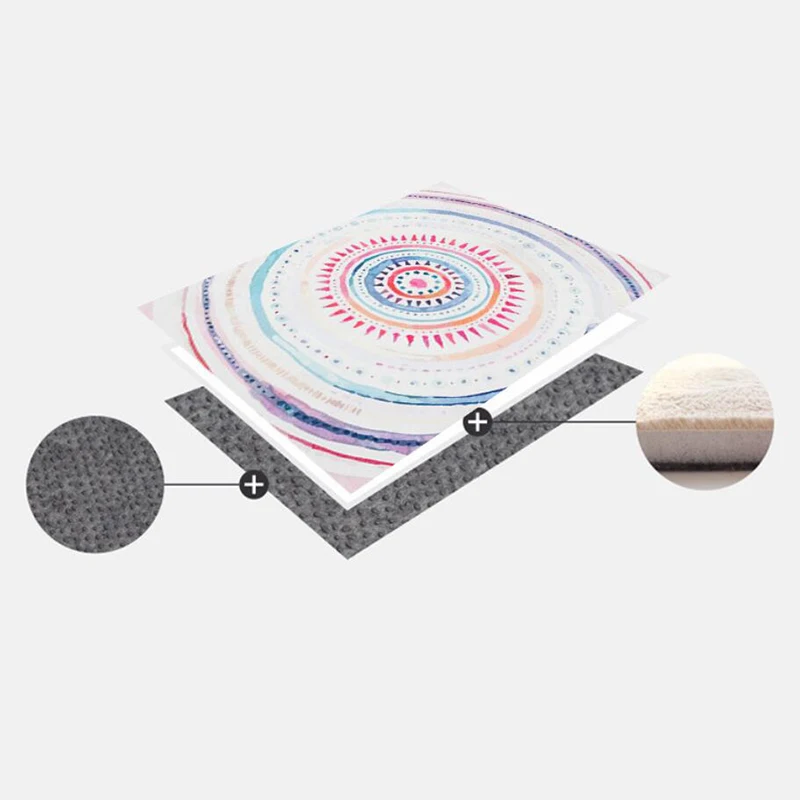 Ковер в богемном стиле для гостиной круглый ковер нескользящий коврик комнатный