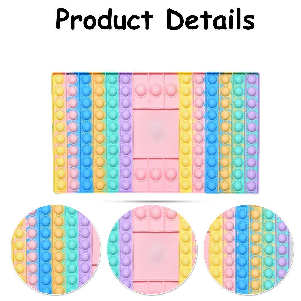 

Силиконовая большая Шахматная пузырьковая сенсорная сжимающая игрушка антистрессовые игрушки для снятия стресса для детей с аутизмом