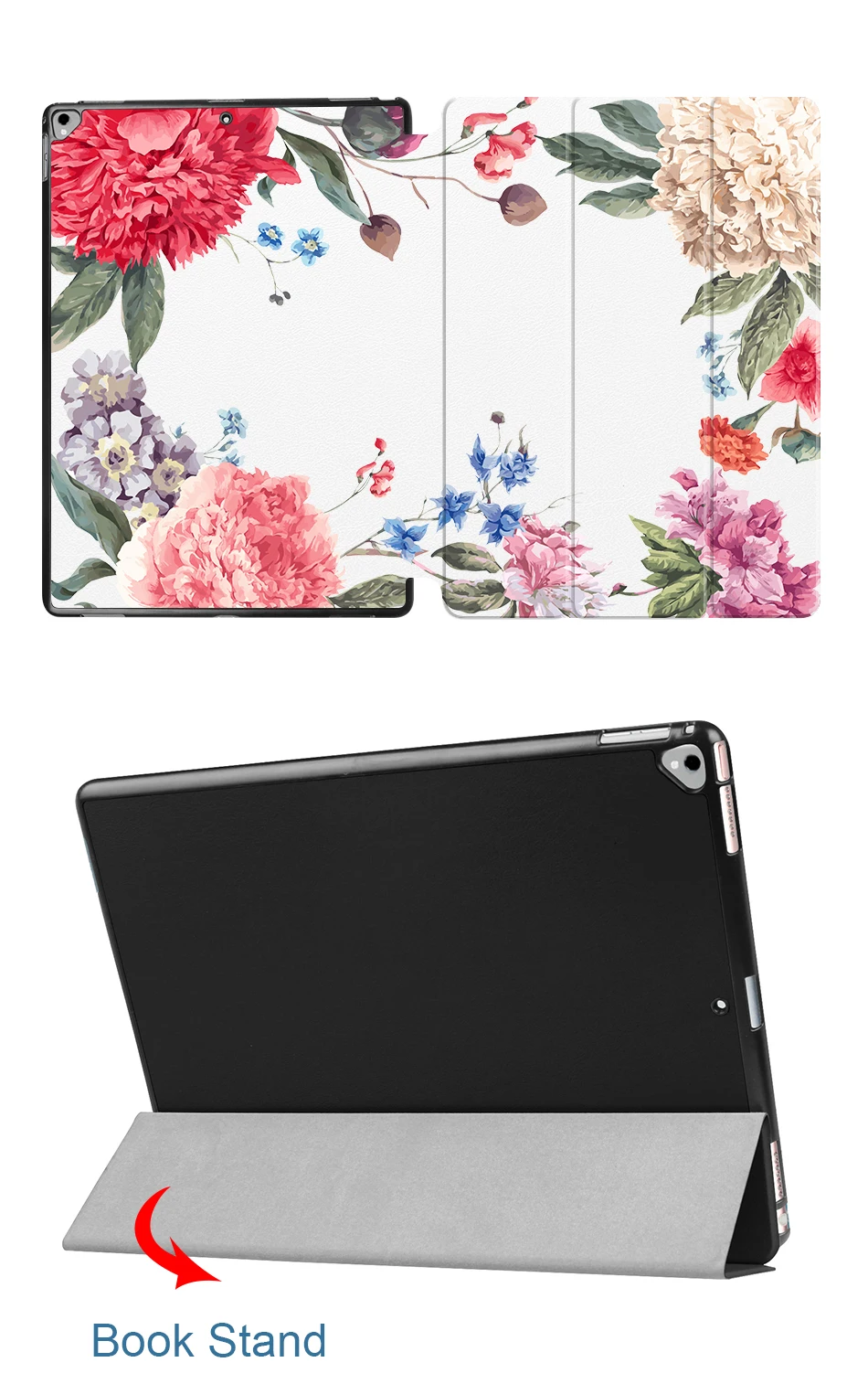 MTT цветок из искусственной кожи чехол для Apple iPad Pro 12,9 дюймов Магнитный Флип Стенд смарт-чехол A1584/A1652 A1670/A1671