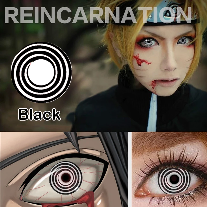 Красивые цветные контактные линзы для зрачков Женские разноцветные вечерние 14 5