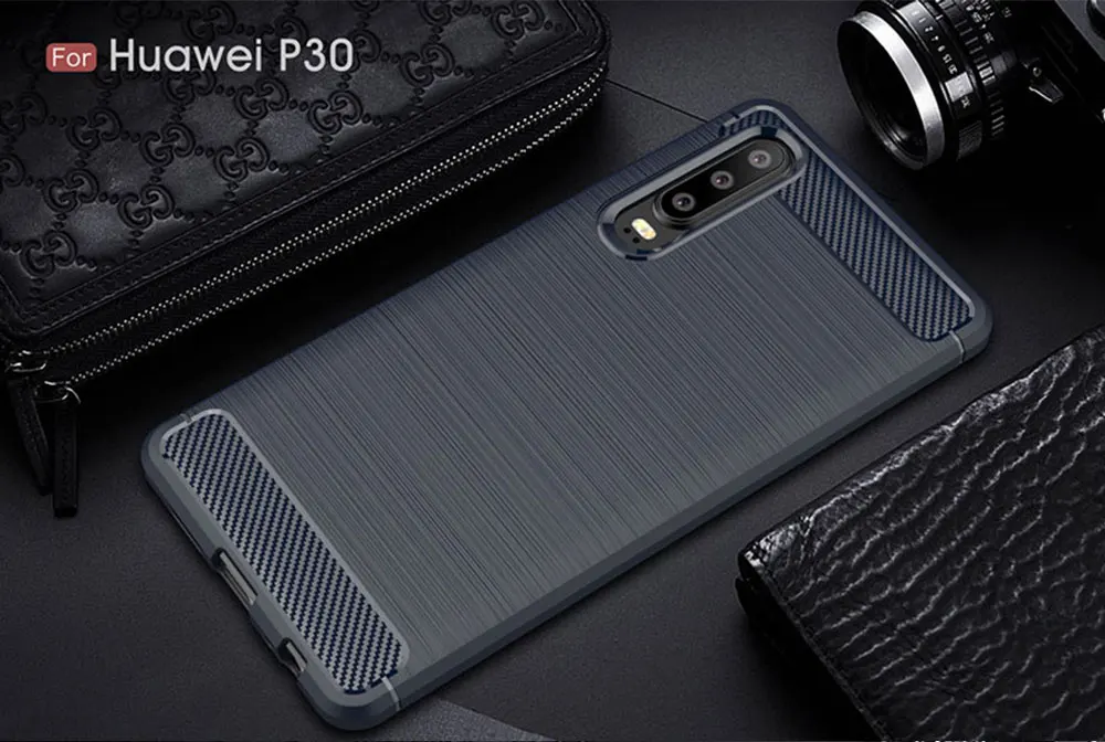 Для Huawei P30 Lite чехол из углеродного волокна противоударный чехол для телефона для Huawei P 30 Lite P30 Pro Чехол полная защита бампер