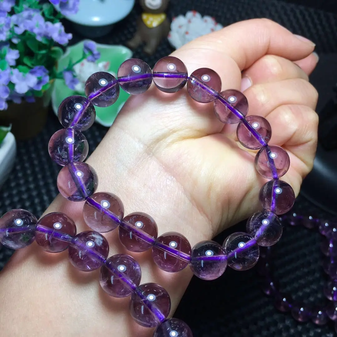 

Natural Amethyst Bracelet women's Crystal Bracelet half