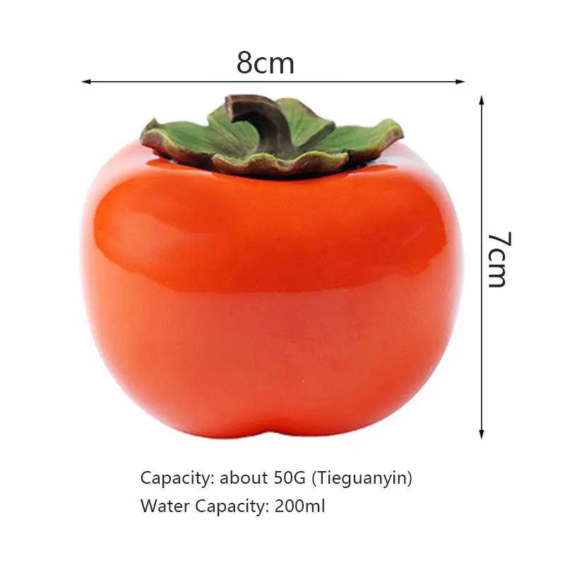 Керамический чайник креативная хурма контейнер для приправы высокое качество