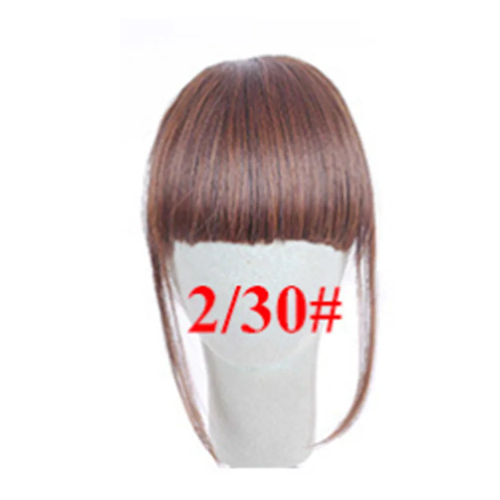 1 шт. Высокое качество имитация челок искусственная бахрома клип на челке черный