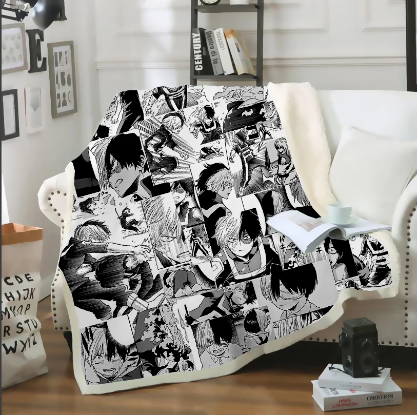 SONSPEE 3D печать Аниме Todoroki Shouto Bakugo Katsuki много лица диван кровать Кресло постельное