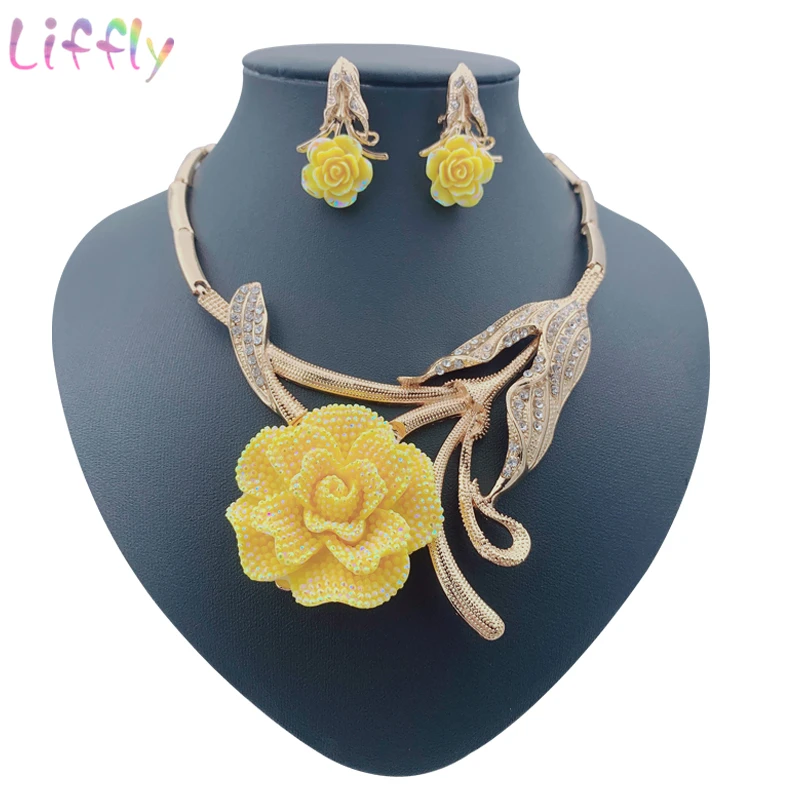 Женский свадебный комплект ювелирных изделий в африканском стиле с подвеской