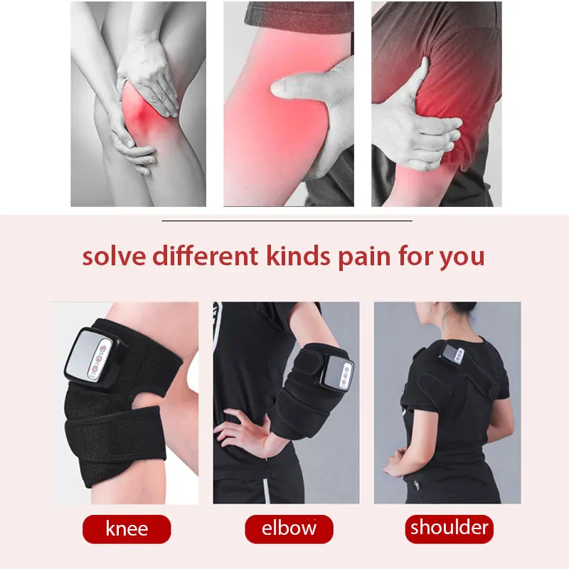 Harga Pemanas Listrik Lutut Massager Infrared Sendi Bahu Dan Siku Lutut Pengobatan Pereda Nyeri Penjepit Dukungan Vibrador Kesehatan