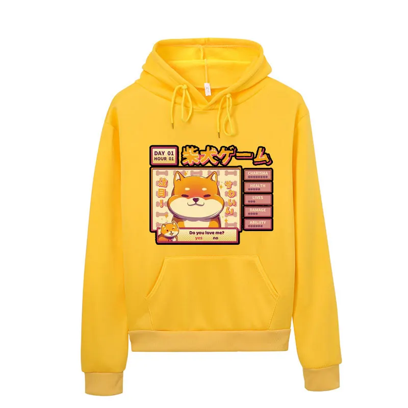 

Women's Harajuku Hoodie Kawaii Cute Shiba Inu Doge Print Sweatshirt Korean Street Cotton Top Aesthetic Hoodie Mujer japanese