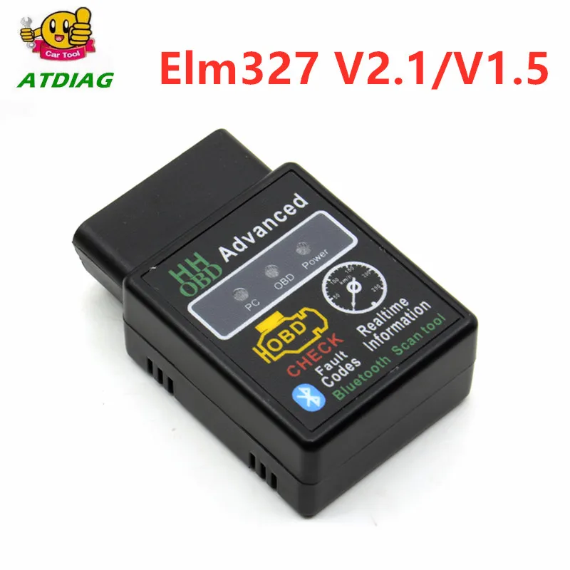 OBD2 HHOBD передовые ELM327 Bluetooth HH OBD V1.5 проверить на коды ошибок и их сброс стереть код - Фото №1