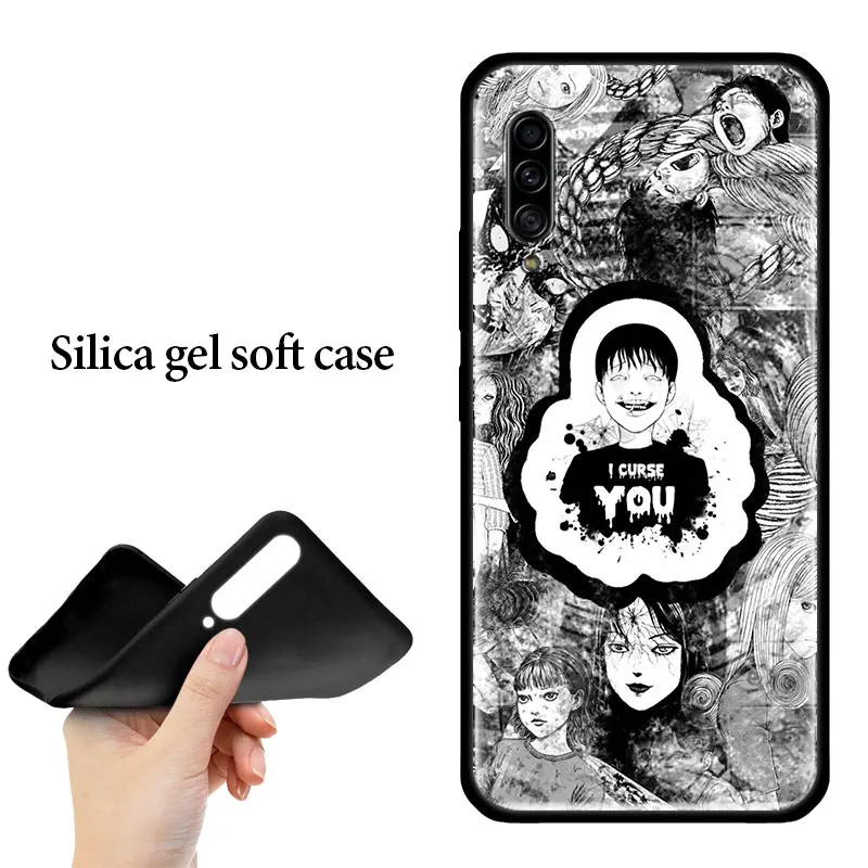 

Silicone Phone Case For Samsung Galaxy A10 A20 A30 A40 A50 A51 A70 A80 A71 A11 A21 A31 A41 A91 Back Cover Junji Ito Tees Horror