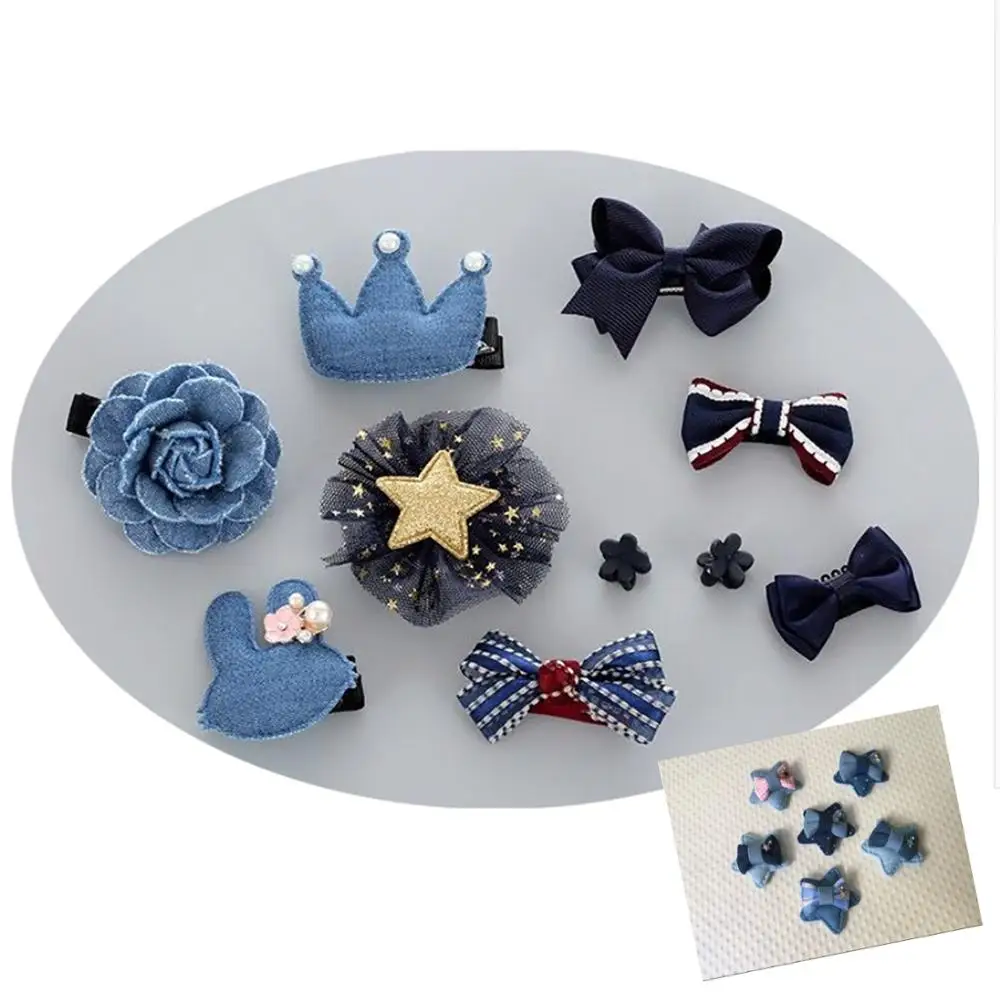 40mm 48mm Denim star Crown Heart Rabbit Patch Padded Applique for Decoration Clothing DIY Baby Garment Accessorie Headwear | Украшения и