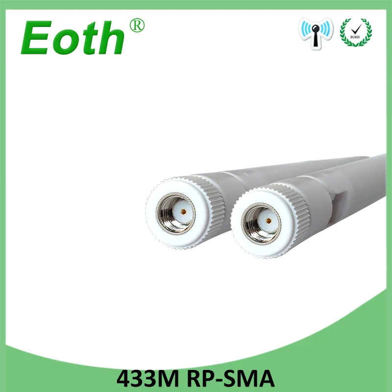 EOTH 20pcs 433mhz antenna 5dbi sma female lora antene pbx iot module lorawan signal receiver antena high gain