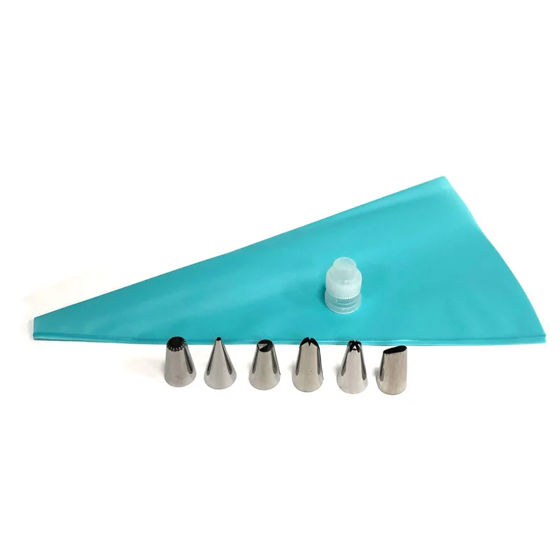 

8 PCS/Set Pastry Bag Tips Kitchen DIY Icing Piping Cream Reusable Pastry Bags +8 Nozzle Set Cookie Cake Decorating Tools