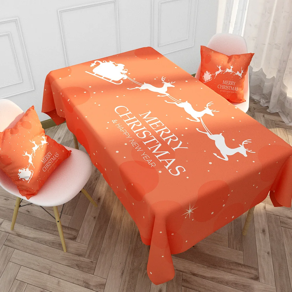 2020 Рождественская скатерть INS мультяшная прямоугольная пятнистая для вечерние