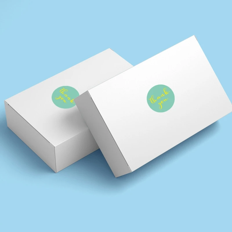 

50 Stuks Ronde Roze Business Label Stickers Papier Leuke Dank U Stickers Voor Bakken Verpakking Seal Labels Briefpapier Stickers