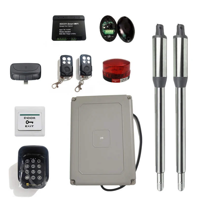 

300Kg Automatic Swing Gate Actuator Opener with Wireless Keypad WIFI Remote Control Garage Swing Door Motor Drive Access Control