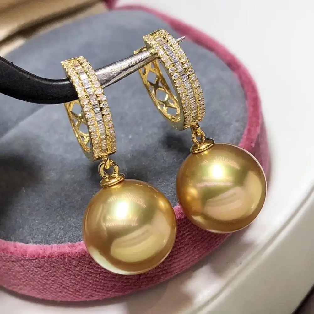 Изящные Ювелирные изделия из чистого 18 каратного желтого золота натуральный